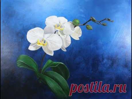Art Lesson:  How to Paint Realistic Orchids in Acrylic