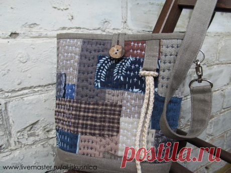 Мастер-класс: шьем сумочку в стиле «боро» - Ярмарка Мастеров - ручная работа, handmade