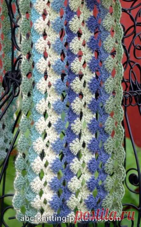 Азбука вязания узоров-шарф Belle Epoque