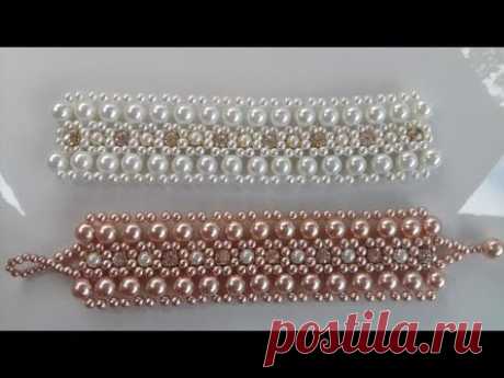 DIY: Coroa De Pérolas - crown pearl - Parte 01 - YouTube | 팔찌 | Bracelets