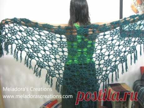 Lacy Flower Shawl - Crochet Tutorial