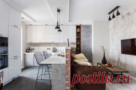 Дизайн кухни-гостиной в стиле лофт (40 фото) – советы по обустройству и зонированию
