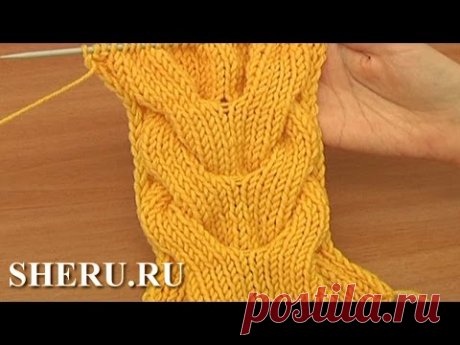 Knitting a Double Stitch Pattern Урок 15 Косы вязаные спицами