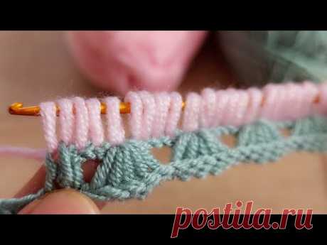 Bu Model Çok Tatlı Oldu Tunus İşi Örgü Yelek Modeli how to tunisian crochet easy knitting model