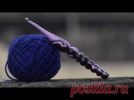 Супер простой тунисский узор для вязания. Вязание