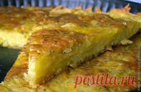 шеф-повар Одноклассники: Запеканка из тертого картофеля с сыром и чесноком