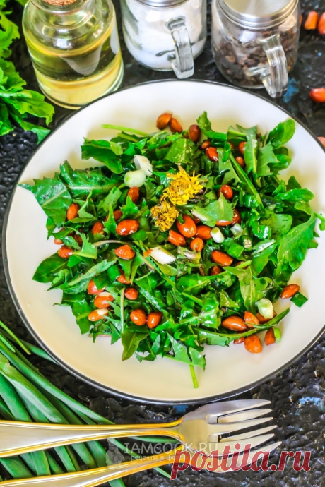 Салат из одуванчиков по-китайски — рецепт с фото пошагово