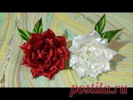 DIY Fabric flower- 3- Rose 🌹🌹🌺 - YouTube