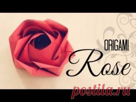How to make an Origami Rose (Evi Rose, by Evi Binzinger) - YouTube