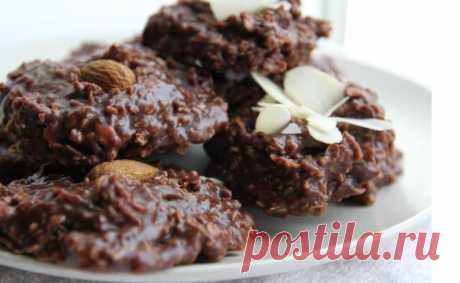 Овсяное шоколадное печенье без выпечки - пошаговый кулинарный рецепт с фото на Повар.ру