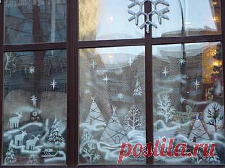 Рисуем на окнах зимние узоры и не только - Ярмарка Мастеров - ручная работа, handmade