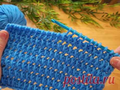 Spiral Harmony Stitch ~ Tunisian Crochet Pattern