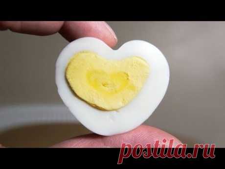 How to Make a Heart Shaped Egg - Valentines Day - YouTube