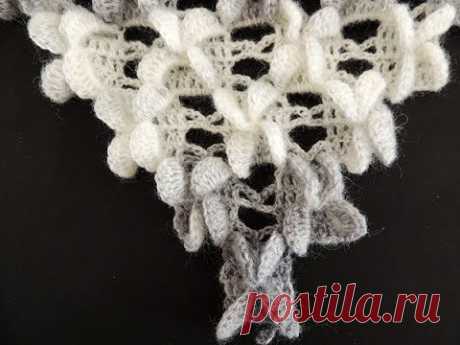 Crochet : Punto Mariposa en &quot;V&quot;.  Parte 2 de 2