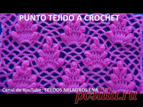 Punto # 13 tejido a crochet para blusas y vestidos