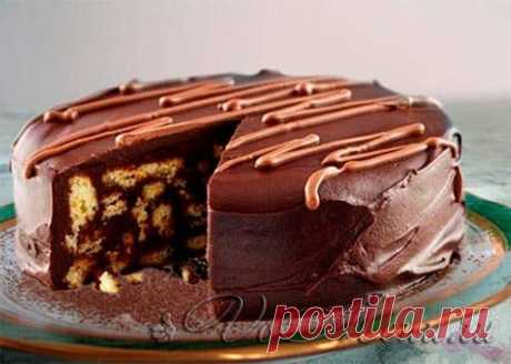 Шоколадный торт без выпечки Шоколадный торт без выпечки приготовленный по этому рецепту получается очень вкусный, нежный и красивый. Такой торт прекрасно украсит любой праздничный стол.