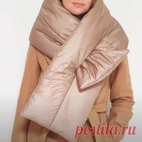 Модный дутый шарф своими руками: стильно и уютно | Креаликум