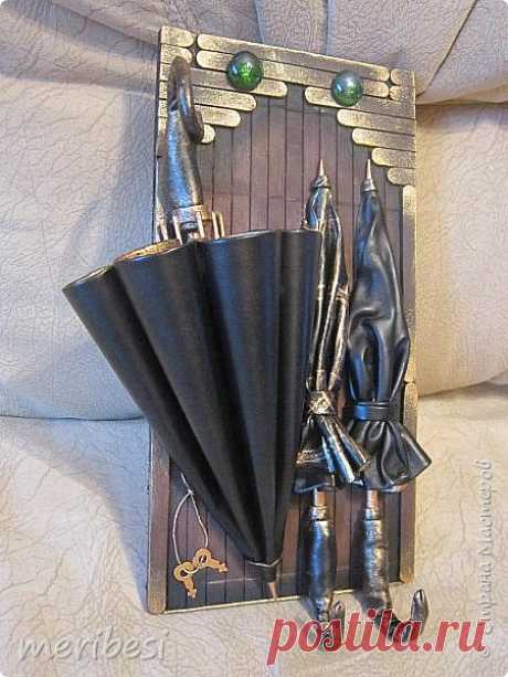 Эксклюзивная ключница-зонт из подручных материалов. Мастер класс | oblacco