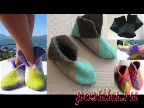 HOW TO KNIT EASY COLOR BLOCK BOOTIES