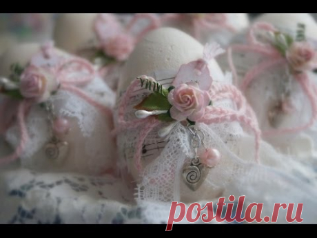 Shabby Chic Altered Easter Eggs