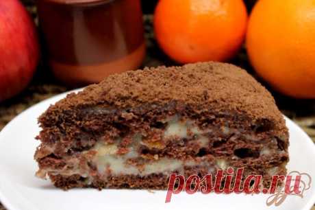 Рецепт шоколадного торта с заварным кремом