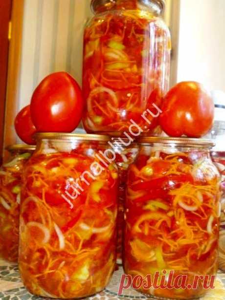 Любимая заготовка — помидоры по — корейски