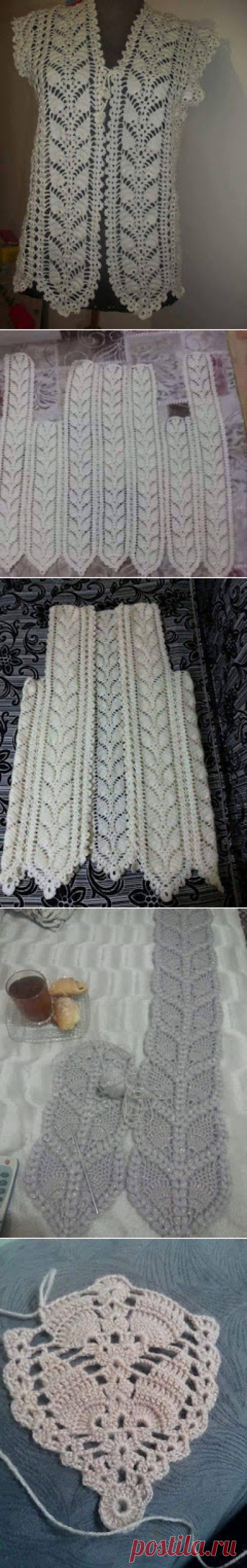 Tina's handicraft : crochet bolero pineapple stitch