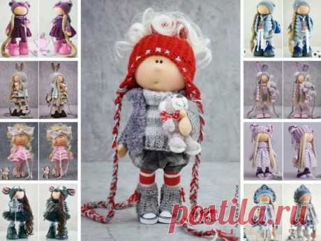 Christmas Decor Doll, New Year Gift Doll, Interior Art Doll, Tilda Rag Doll, Winter Baby Doll, Unique Nursery Portrait Red Doll by Alena R Hello, dear visitors!  This is handmade soft doll created by Master Alena R (Moscow, Russia). Doll is made by Order.  All dolls on the photo are mady by artist Alena R. You can find them in our shop searching by artist name. Here are all dolls of artist Alena R: