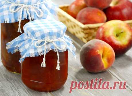 Варенье из персиков и яблок: рецепт заготовки на зиму - tochka.net
