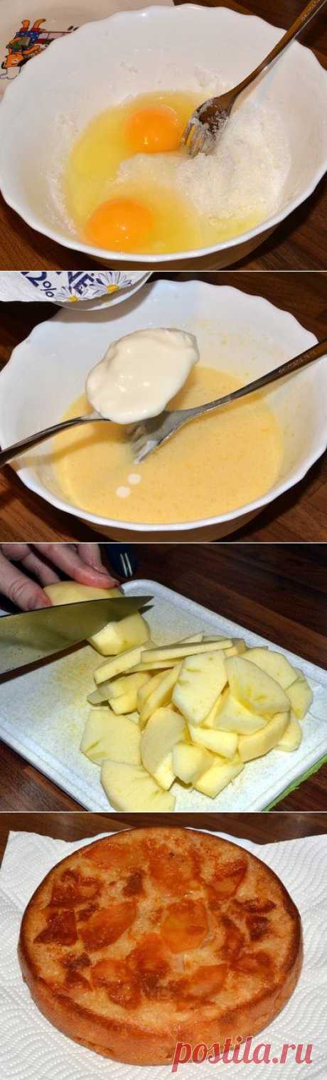 Фото рецепт: как испечь яблочный пирог (шарлотку) в мультиварке