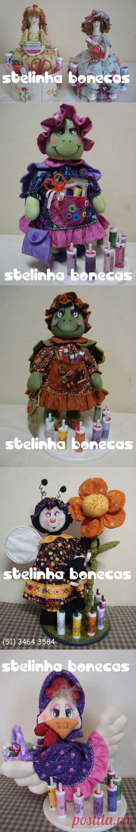 Мастер кукольник из Перу Stelinha Bonecas (Стелинха Бонекас) - текстильные полезные вещицы для дома