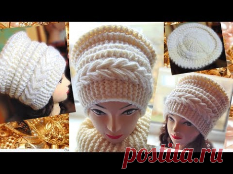 Красива шапка спицями.Супер шапка.Beautiful hat with knitting needles - YouTube