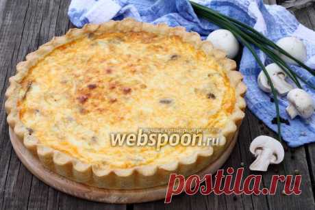 Открытый пирог с грибами и сыром рецепт с фото, как приготовить открытый пирог с шампиньонами и сыром на Webspoon.ru