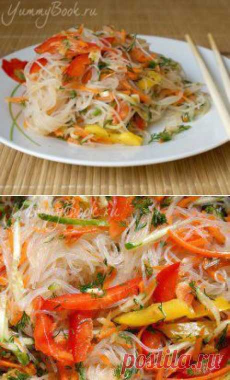 Салат из фунчозы по-корейски - пошаговый рецепт с фото