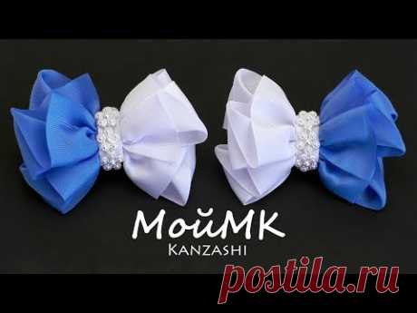 Бантики из репсовой ленты МК / Hair Bow tutorial DIY