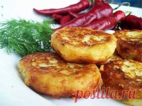 Шустрый повар.: Картофельные котлеты с сыром и укропом