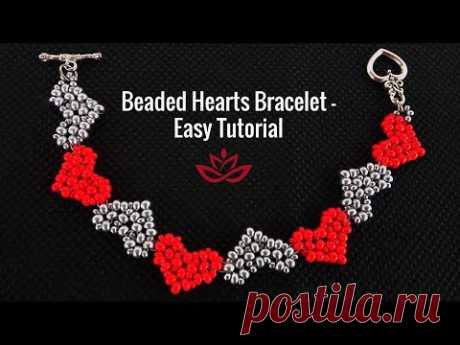 Beaded Heart Bracelet - Tutorial