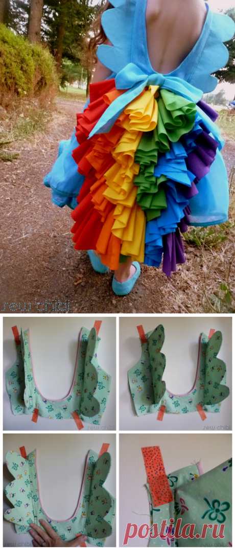 Sew Chibi, Rainbow Dash Inspired Dress Tutorial... - The Sewing Rabbit