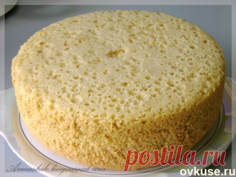Высокий,нежный бисквит для торта (подборка) - Простые рецепты Овкусе.ру