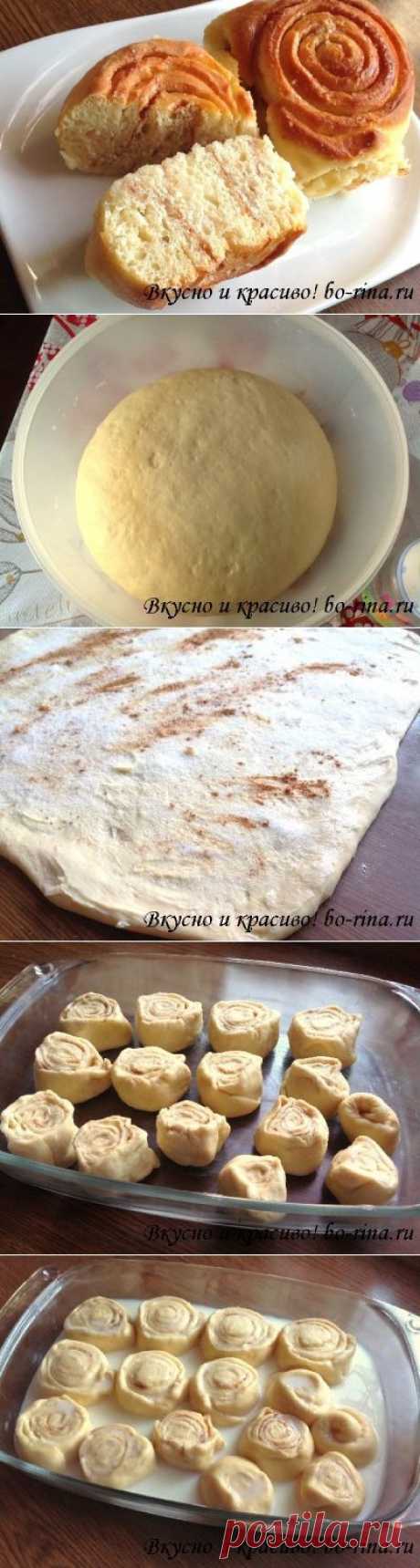 Молочные булочки с корицей