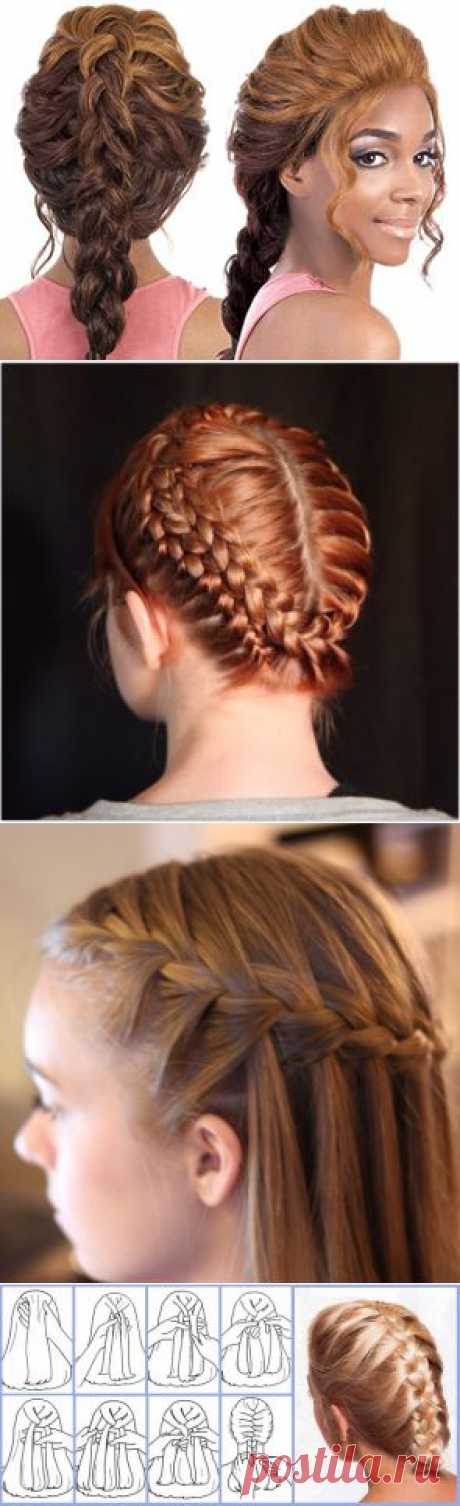 Французская коса - схема плетения. Как заплести французскую косу самой себе на бок? :: SYL.ru