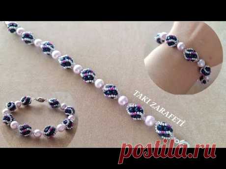 ŞIK VE KOLAY TOP BİLEKLİK YAPIMI /STYLISH AND EASY TOP BRACELET MAKING/DİY