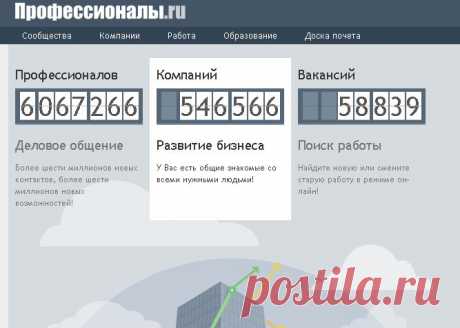 Деловая социальная сеть — Профессионалы.ru