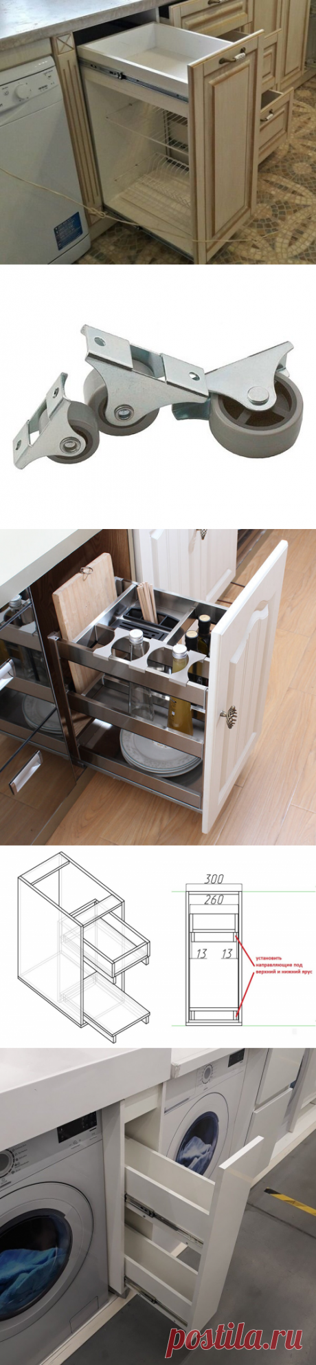Как лучше спроектировать и сделать аналог дорогих выдвижных кухонных систем хранения из ДСП | Мебель своими руками | Яндекс Дзен