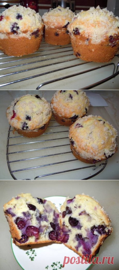 Best blueberry muffins/лучшие маффины с ягодами