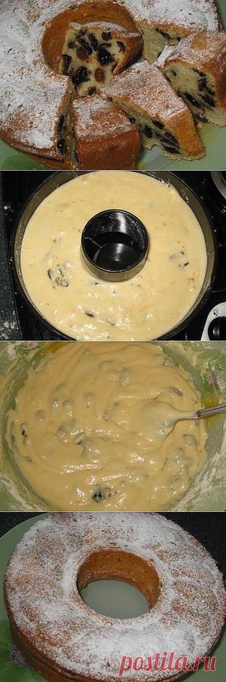 Йогуртовый кекс с черносливом.