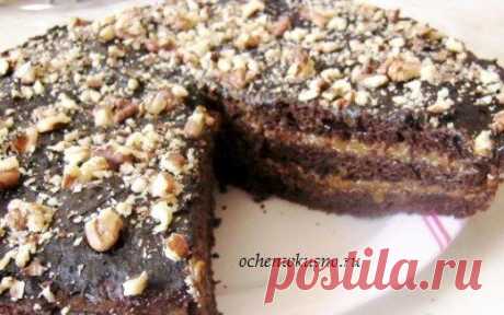 Простой шоколадный торт на кефире | ГОТОВИМ ВКУСНО И ПО-ДОМАШНЕМУ