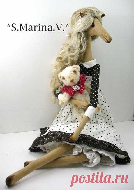 Текстильная лошадка Эльза.Год лошади | Куклы авторские | Игрушки | Uniqhand - сообщество любителей необычных вещей