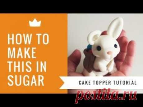 Easter Bunny Cake Topper - Cake Decorating Tutorial