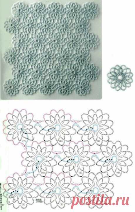 ПОДБОРКА СХЕМ И МК ПО БЕЗОТРЫВНОМУ ВЯЗАНИЮ (Вязание крючком) — Журнал Вдохновение Рукодельницы